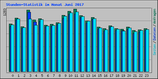 Stunden-Statistik im Monat Juni 2017