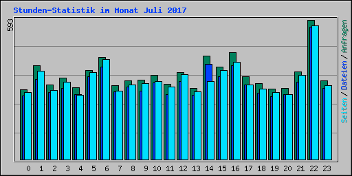 Stunden-Statistik im Monat Juli 2017