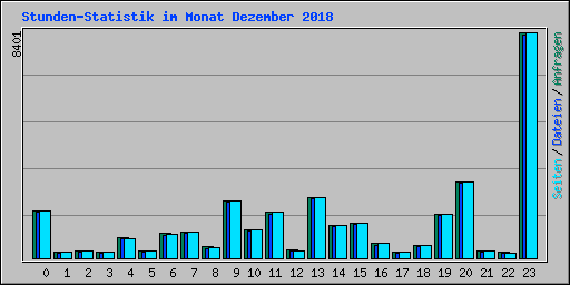 Stunden-Statistik im Monat Dezember 2018
