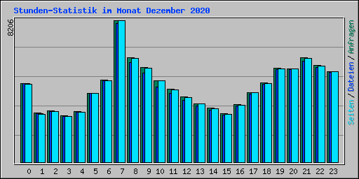 Stunden-Statistik im Monat Dezember 2020