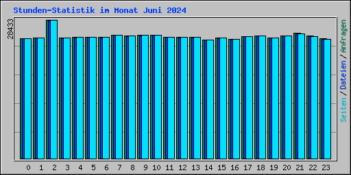 Stunden-Statistik im Monat Juni 2024