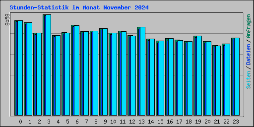 Stunden-Statistik im Monat November 2024