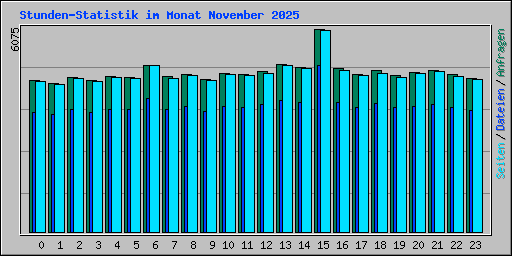 Stunden-Statistik im Monat November 2025