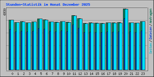 Stunden-Statistik im Monat Dezember 2025